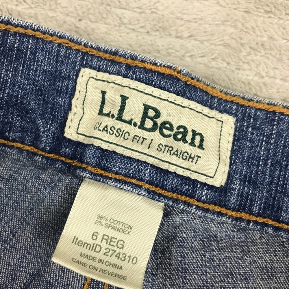L.L. Bean Vintage Womens Capri Jeans - Classic Fit - Picture 4 of 7